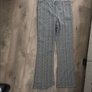 Gray Textured Pants